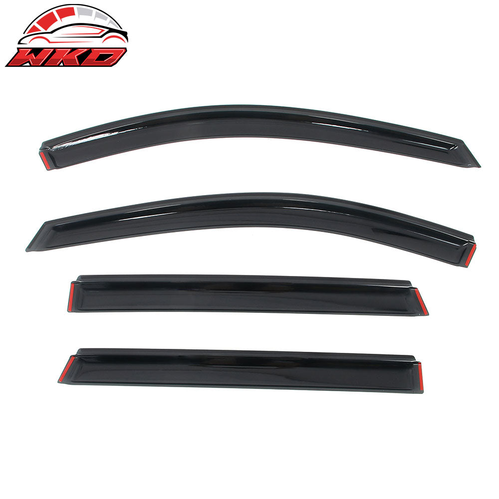 Wholesale 13-20 Nissan Pathfinder 4PC Side Window Visor Acrylic Deflectors- In-Channel