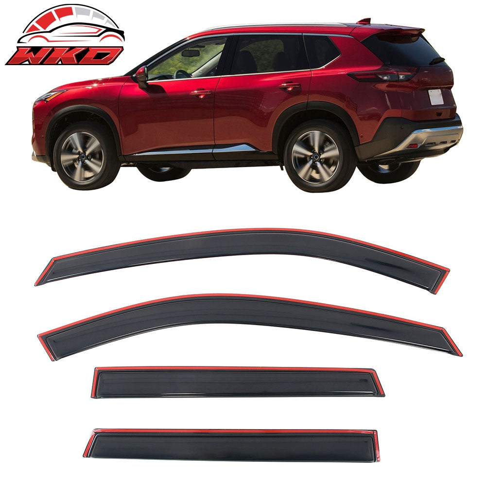 21-26 Nissan Rogue 4PCS In-channel Window Visors Side Rain Sun Vent Shade | Wholesale