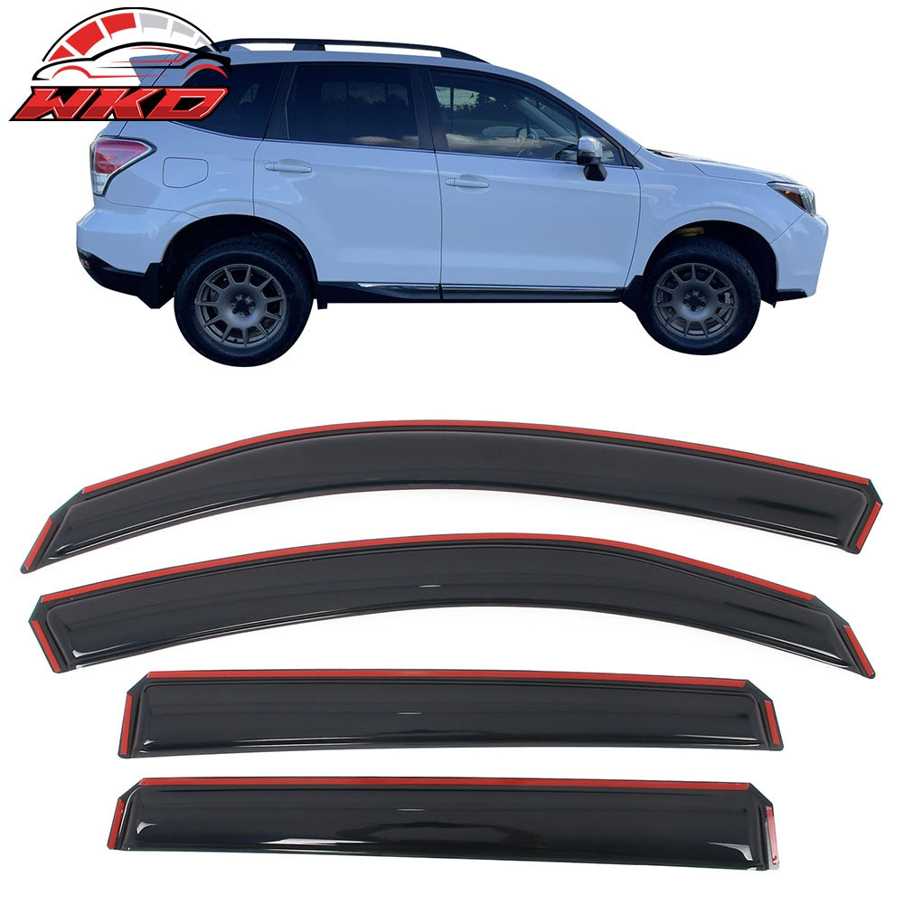 Wholesale 14-18 Subaru Forester Acrylic Window Visors In Channel Rain Sun Deflectors