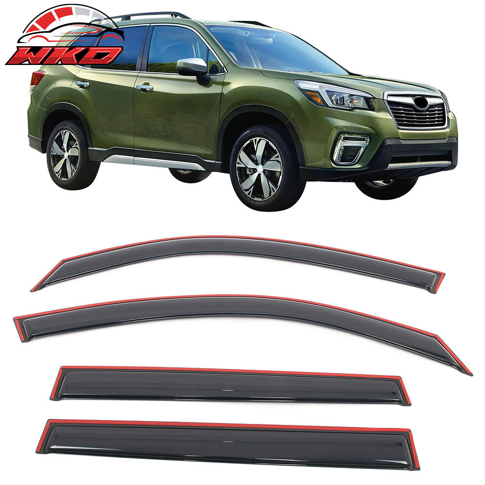 2019-24 Subaru Forester In-Channel Side Window Deflectors Acrylic Rain Shade | Wholesale