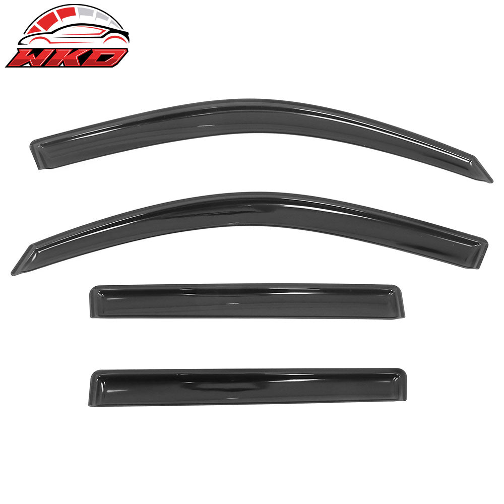 Fits 08-13 Toyota Highlander In-Channel Side Window Deflector Acrylic Rain Shade