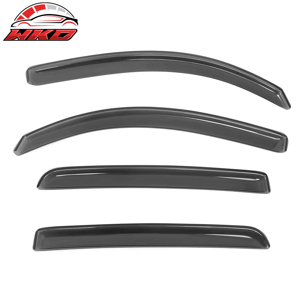 Fits 16-23 Toyota Tacoma Double Cab In-Channel Window Visors Acrylic Rain Shade