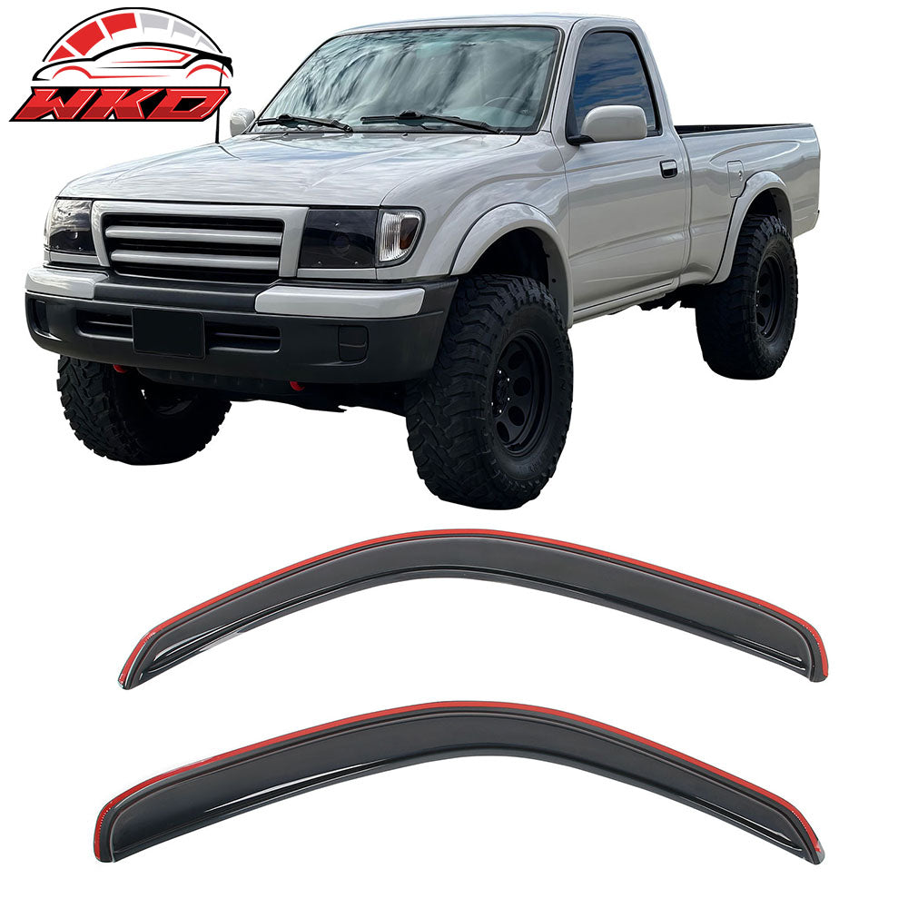 1995-04 Toyota Tacoma Standard Cab In-Channel Window Visor Acrylic Rain Shade | Wholesale