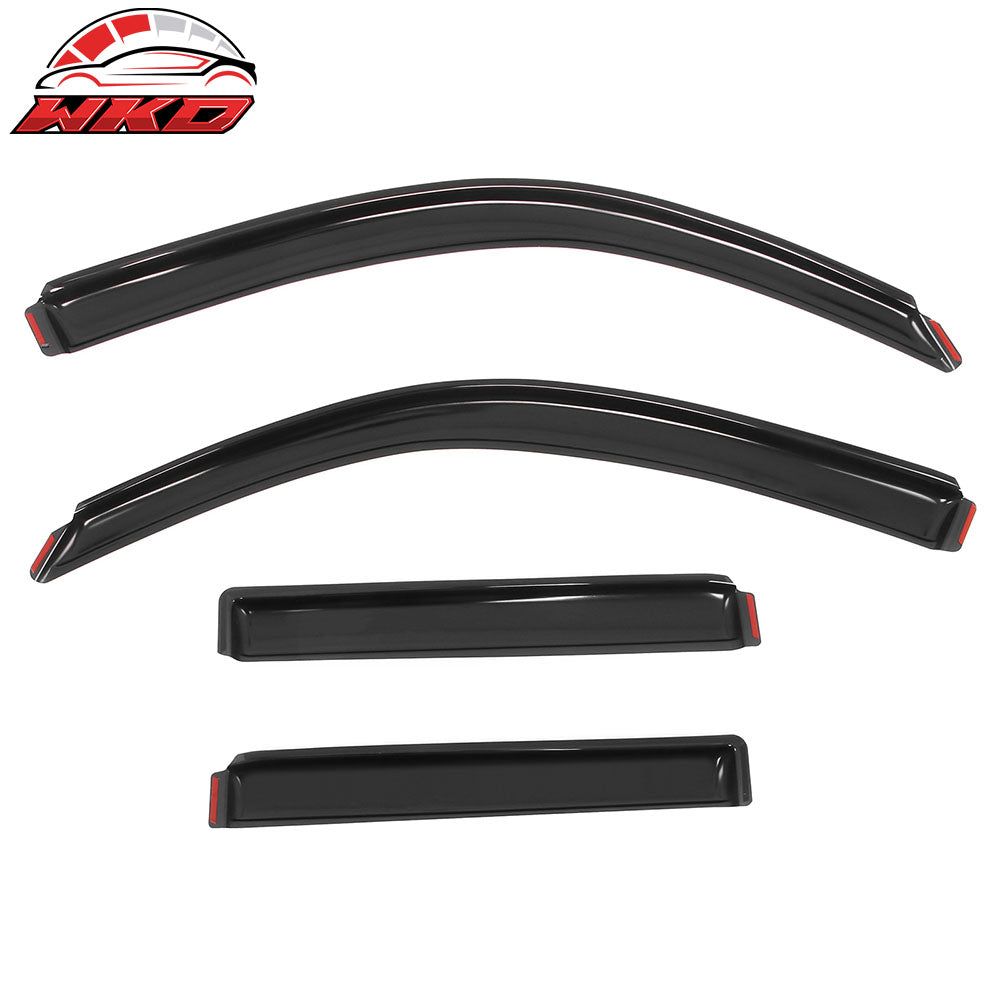Fits 03-09 Toyota 4Runner 4PCS In-Channel Window Visors Somke Acrylic Deflectors