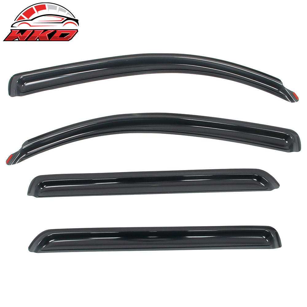Fits 08-22 Toyota Sequoia In-Channel Side Window Deflectors Acrylic Rain Shade