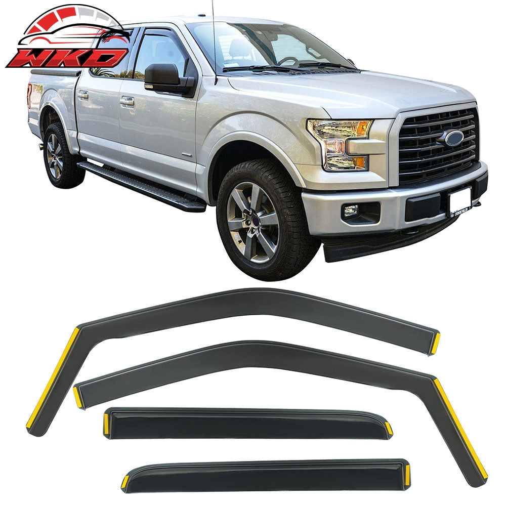 Wholesale 15-20 Ford F-150 17-22 F250 F350 Crew Cab Window Visor In-Channel Deflector