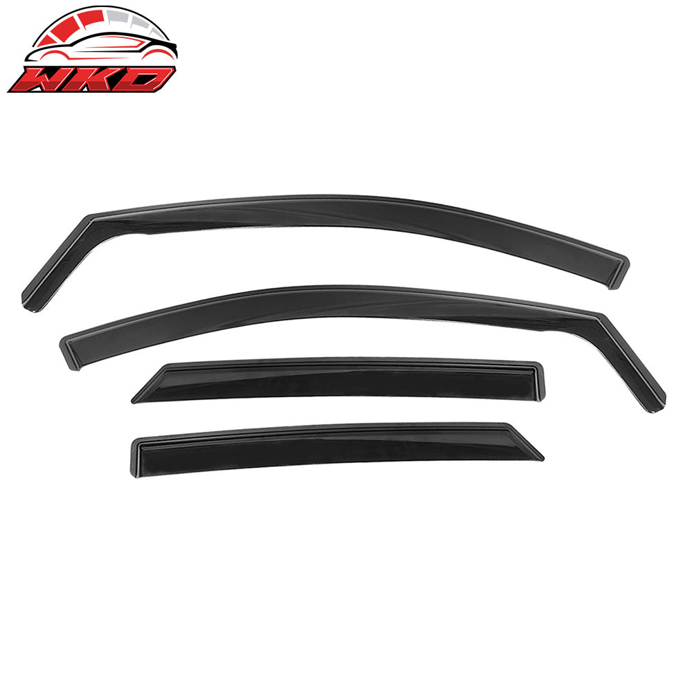 Fits 12-16 Honda CR-V Side Window Visors Injection PC In-Channel Deflectors 4PCS