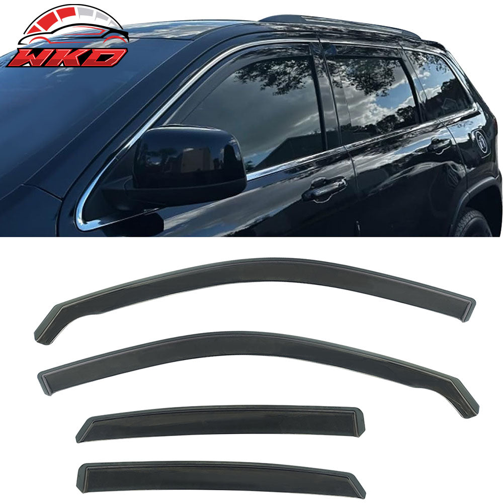 2011-22 Jeep Grand Cherokee WK Side Window Visors PC In-Channel Deflectors | Wholesale