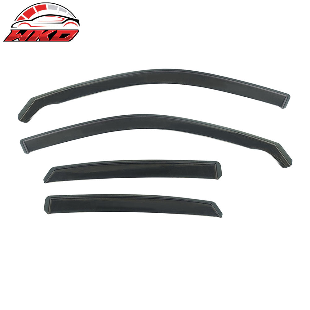 Fits 11-22 Jeep Grand Cherokee WK Side Window Visors PC In-Channel Deflectors