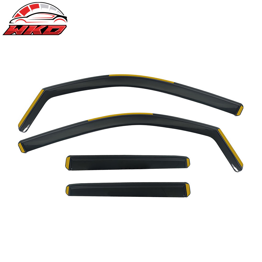 Fits 24-25 Toyota Tacoma Double Cab In-Channel Window Visors Guard Deflectors PC