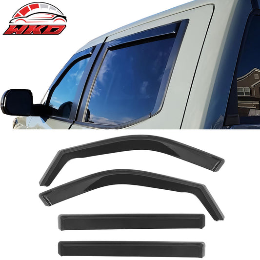 2022-26 Toyota Tundra CrewMax In-Channel Window Visors Guards Deflectors PC | Wholesale