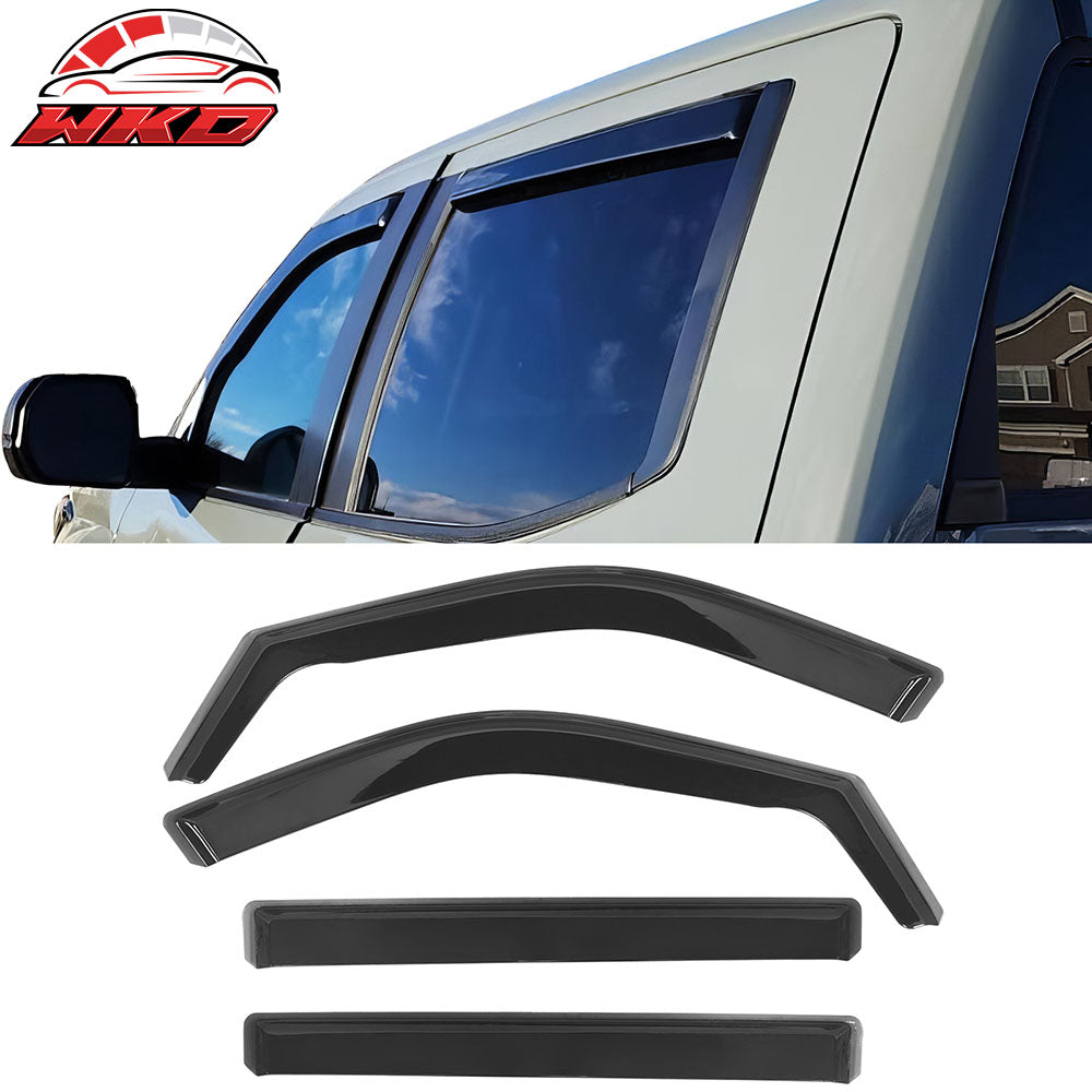 2022-26 Toyota Tundra CrewMax In-Channel Window Visors Guards Deflectors PC | Wholesale