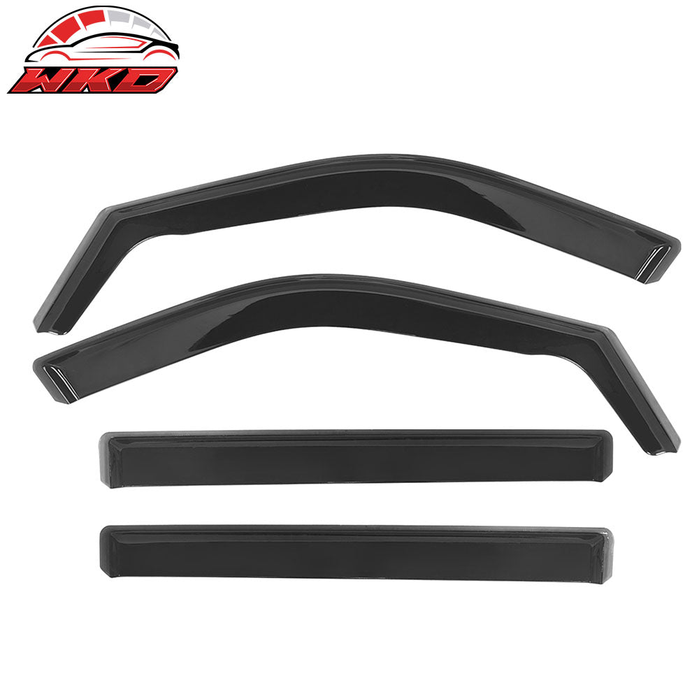 Fits 22-26 Toyota Tundra CrewMax In-Channel Window Visors Guards Deflectors PC