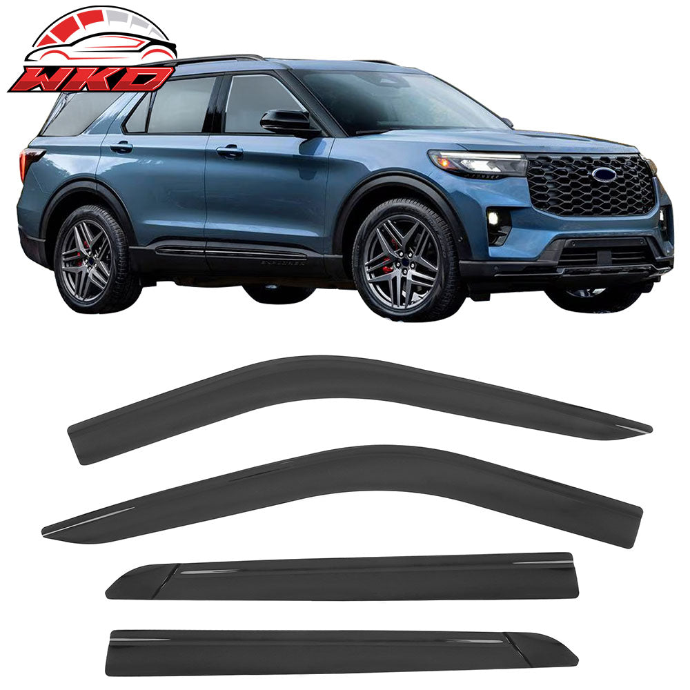 2020-25 Ford Explorer Low Profile Style Tape-On Window Visors Rain Deflectors | Wholesale