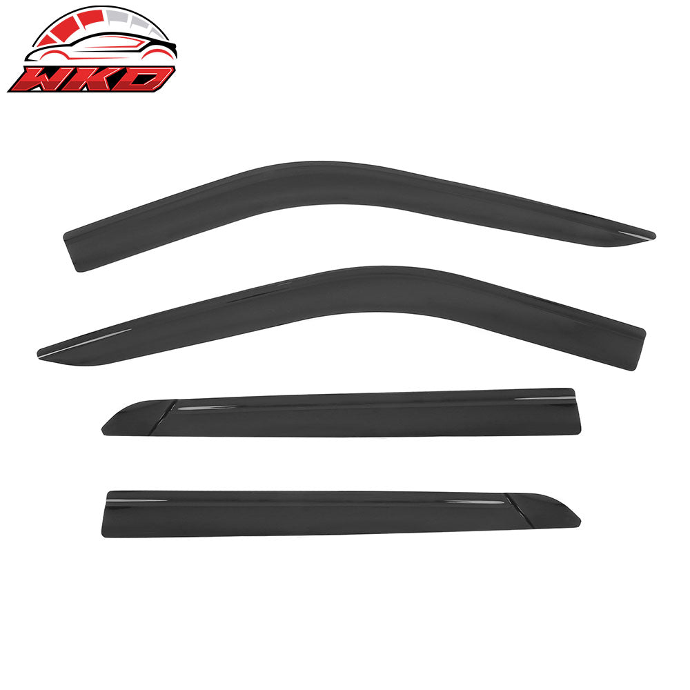 Fits 20-25 Ford Explorer Low Profile Style Tape-On Window Visors Rain Deflectors