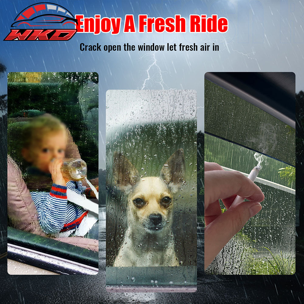 Fits 21-25 Ford Mustang Mach-E Low Profile Style Tape on Window Visors Sun Vent