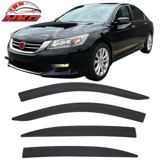 2013-17 Honda Accord Sedan Low Profile Style Tape-On Window Visors Deflectors | Wholesale