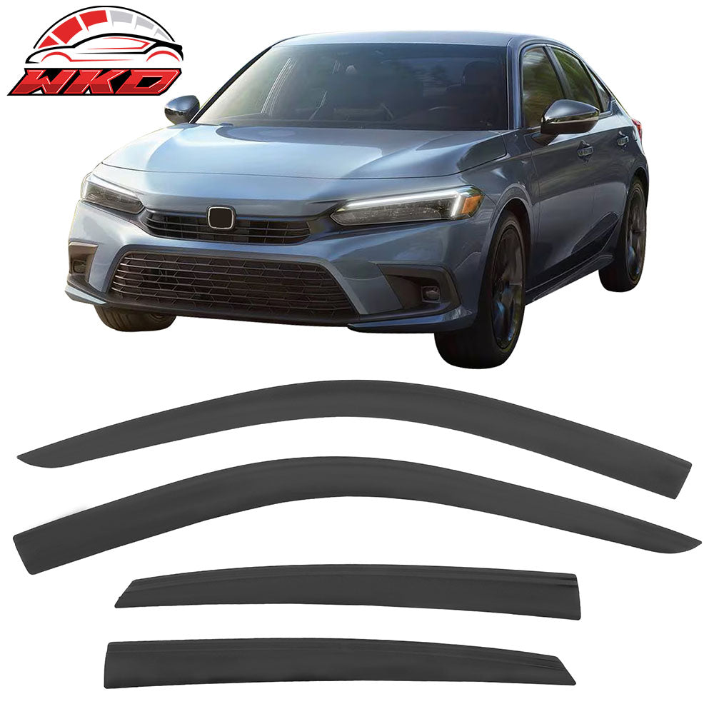 2022-26 Honda Civic Sedan Low Profile Style Tape-On Window Visors Deflectors | Wholesale