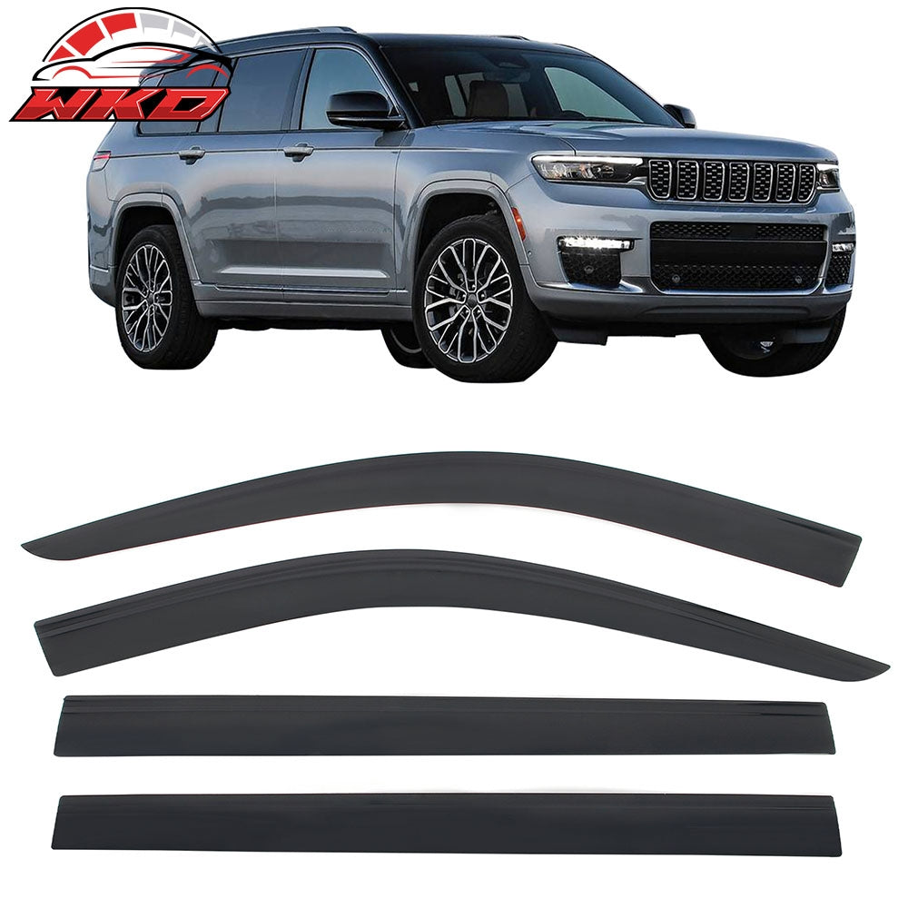 2021-26 Jeep Grand Cherokee L Low Profile Style Tape-On Window Visors Guards | Wholesale