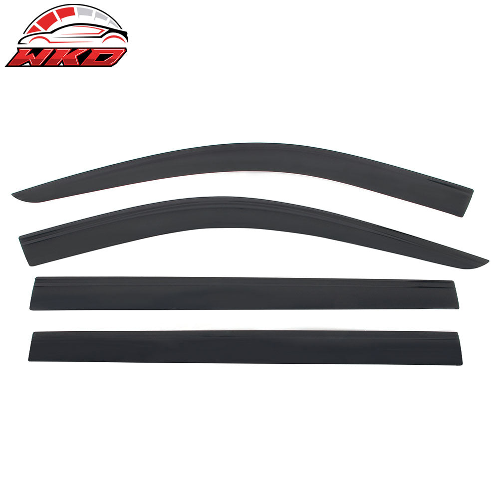 Fits 21-25 Jeep Grand Cherokee L Low Profile Style Tape-On Window Visors Guards