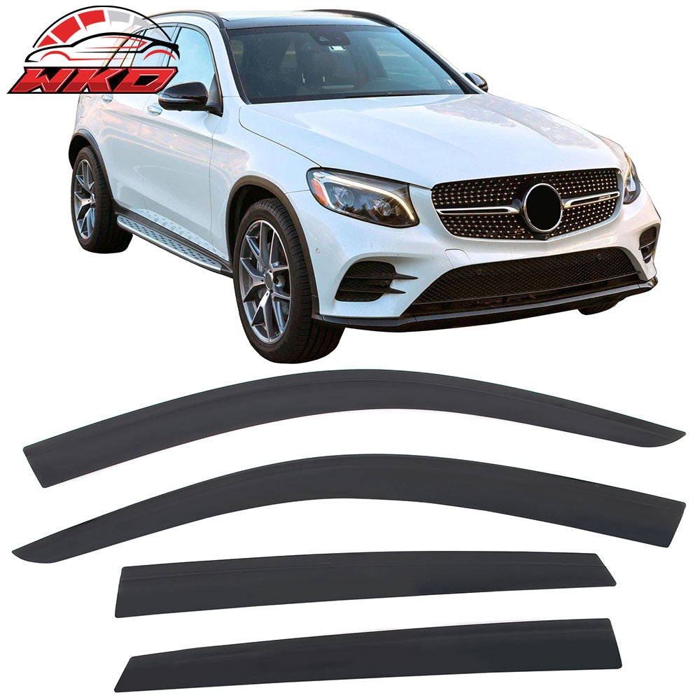 2016-22 Benz X253 GLC-Class SUV Low Profile Style Tape-On Window Visors Guard | Wholesale