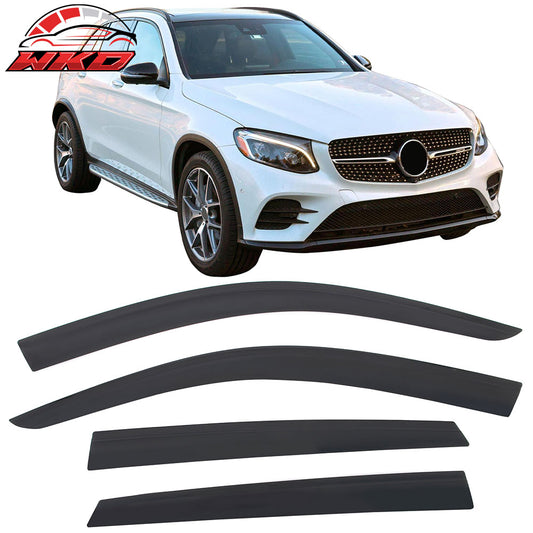 2016-22 Benz X253 GLC-Class SUV Low Profile Style Tape-On Window Visors Guard | Wholesale