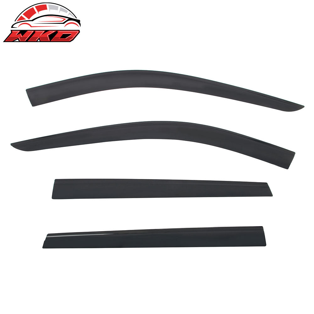 Fits 14-20 Nissan Rogue Low Profile Style Tape-On Window Visors Rain Deflectors