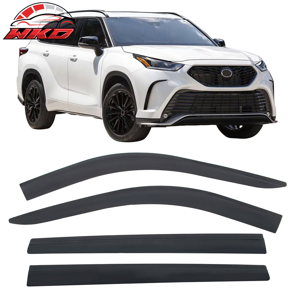 2020-25 Toyota Highlander Low Profile Style Tape-On Window Visors Deflectors | Wholesale