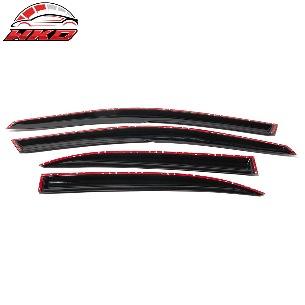 Fits 13-15 Chevy Malibu/16 Malibu Limited Mugen Style Acrylic Window Visors 4Pc