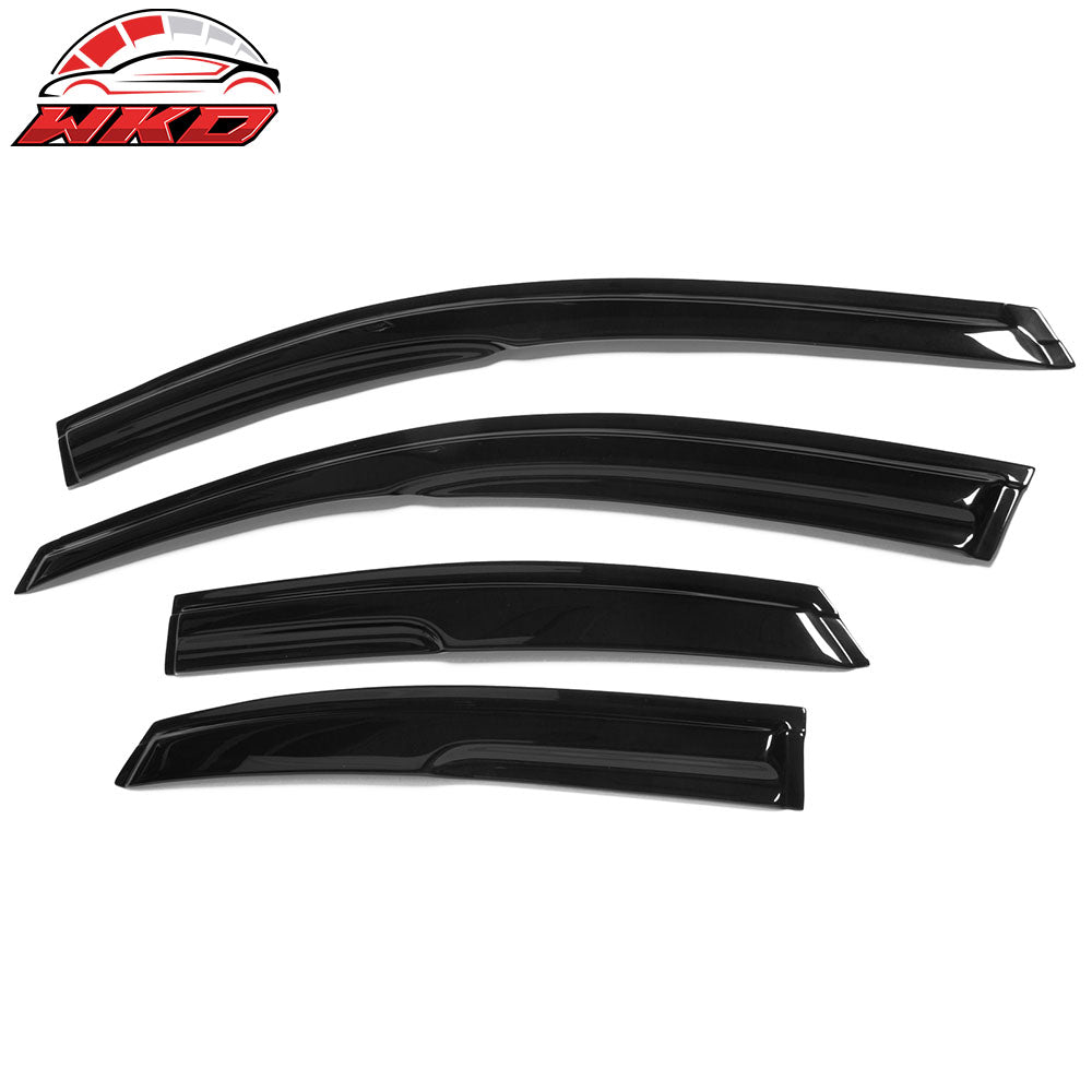 Fits 00-07 Ford Focus Sedan Mugen Style Tape On 4PC Window Visor Vent Rain Guard