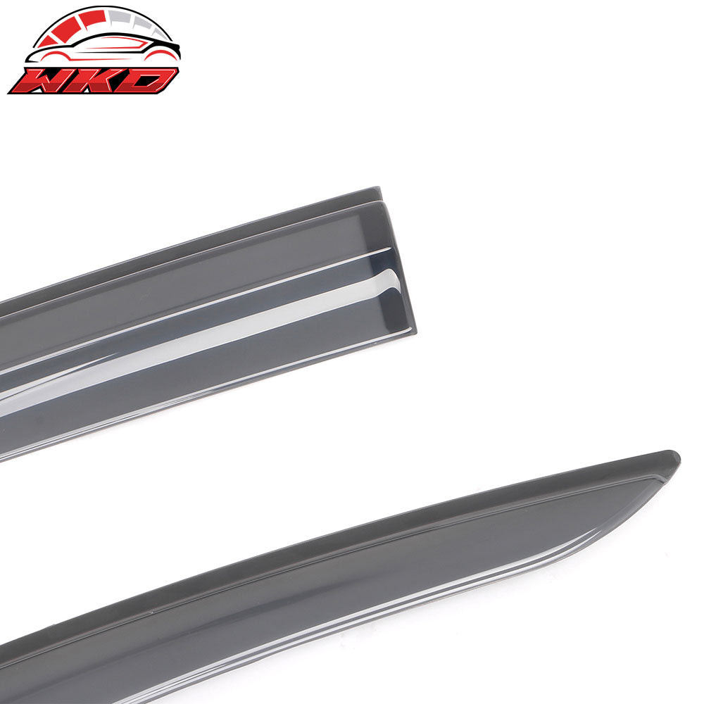 Fits 16-21 Civic Mugen Sedan Transparent Smoke Window Visor Sun Rain Guard 4PCS