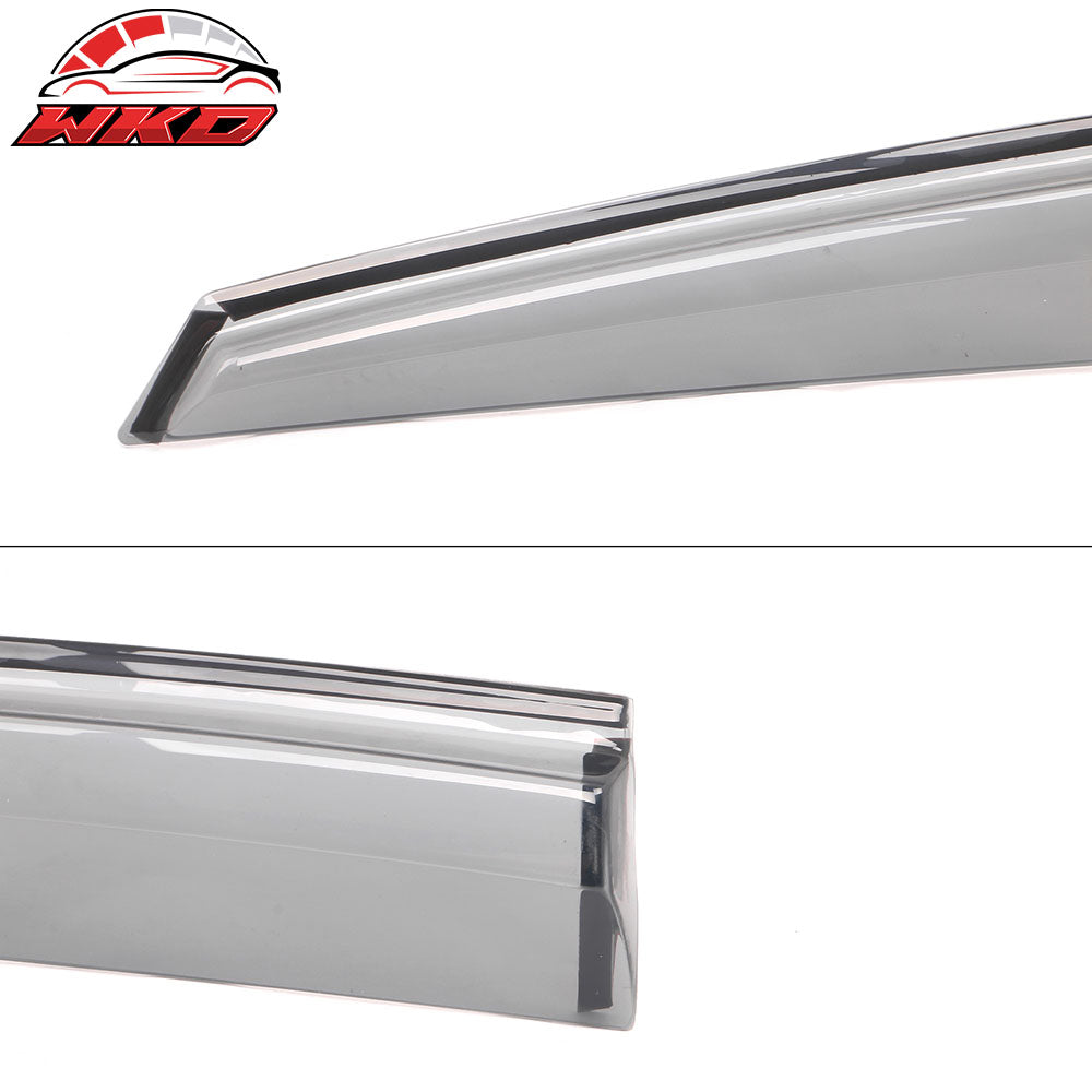 Fits 16-21 Civic Mugen Sedan Transparent Smoke Window Visor Sun Rain Guard 4PCS