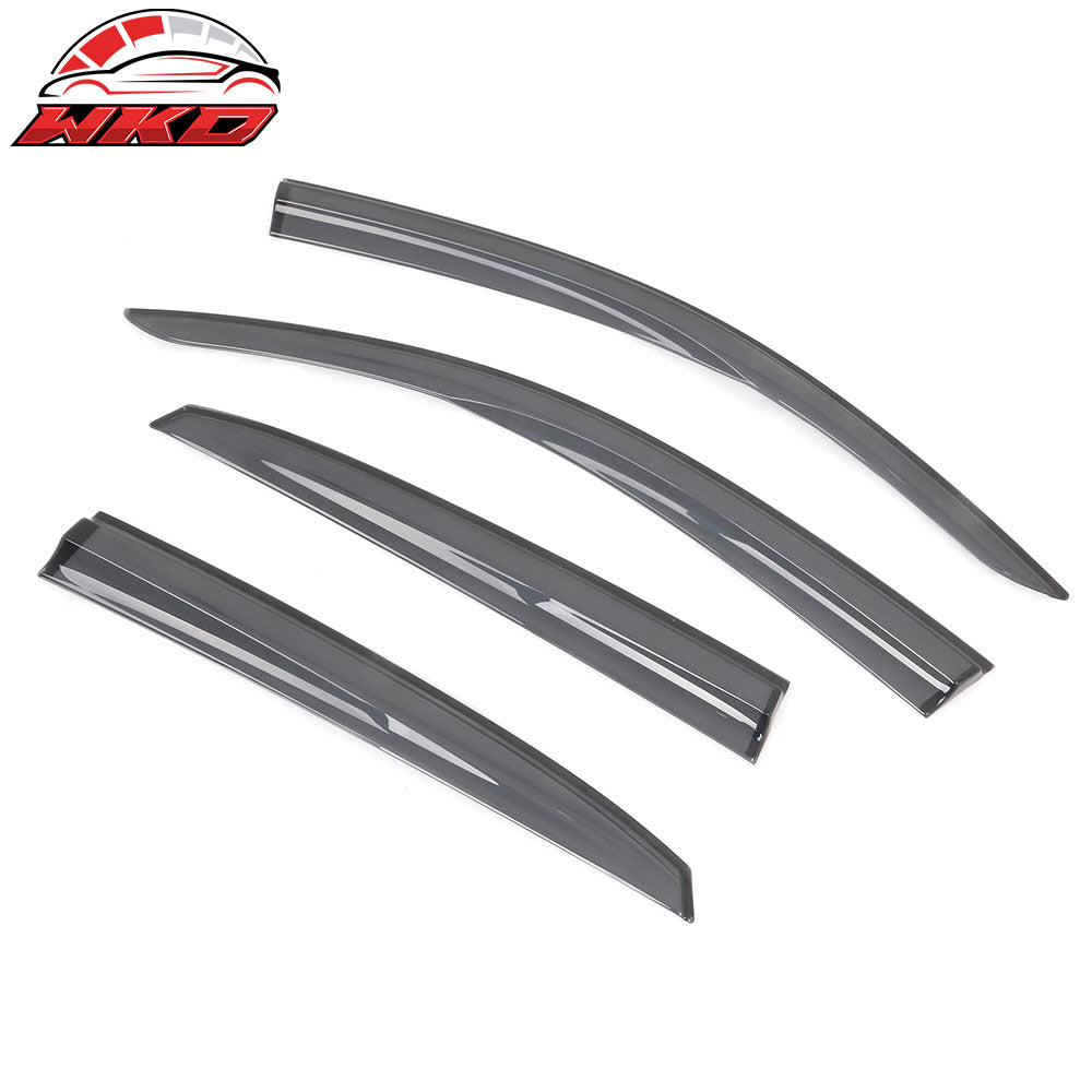 Fits 17-21 Honda Civic Hatchback FK7 Window Visors Mugen Style Transparent Smoke