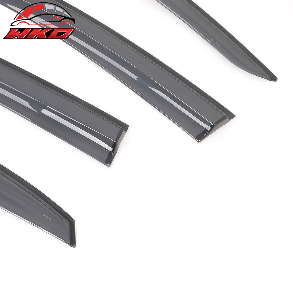 Fits 17-21 Honda Civic Hatchback FK7 Window Visors Mugen Style Transparent Smoke