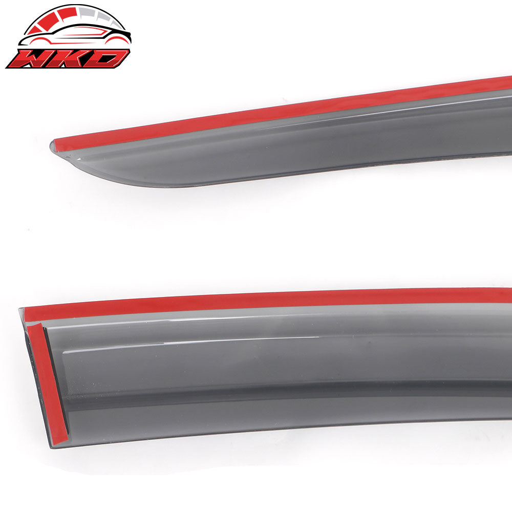 Fits 17-21 Honda Civic Hatchback FK7 Window Visors Mugen Style Transparent Smoke