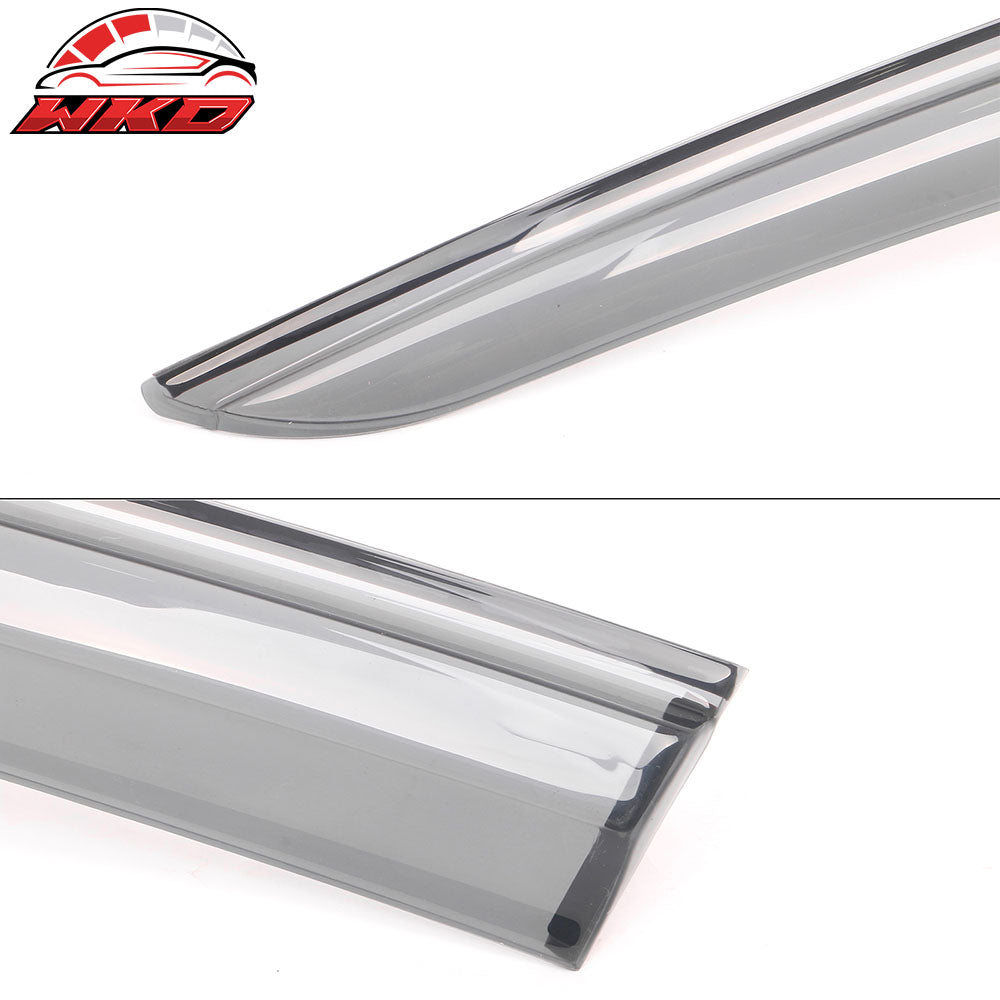 Fits 17-21 Honda Civic Hatchback FK7 Window Visors Mugen Style Transparent Smoke