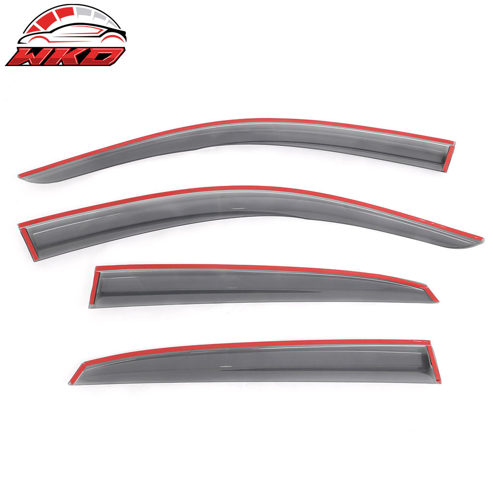 Fits 17-21 Honda Civic Hatchback FK7 Window Visors Mugen Style Transparent Smoke