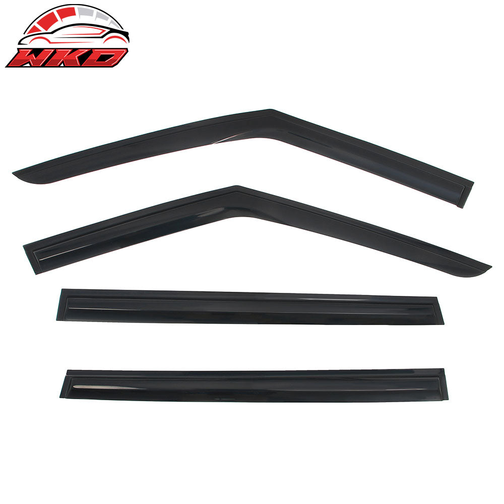 Fits 24-26 Kia EV9 Smoke Acrylic Window Visors Rain Sun Shade 4PCS - Mugen Style