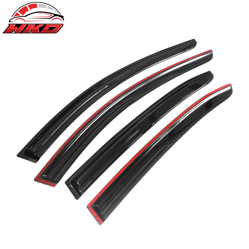 Fits 14-19 Mazda 3 Sedan Hatchback Mugen Style Window Visors Acrylic 4Pc Set