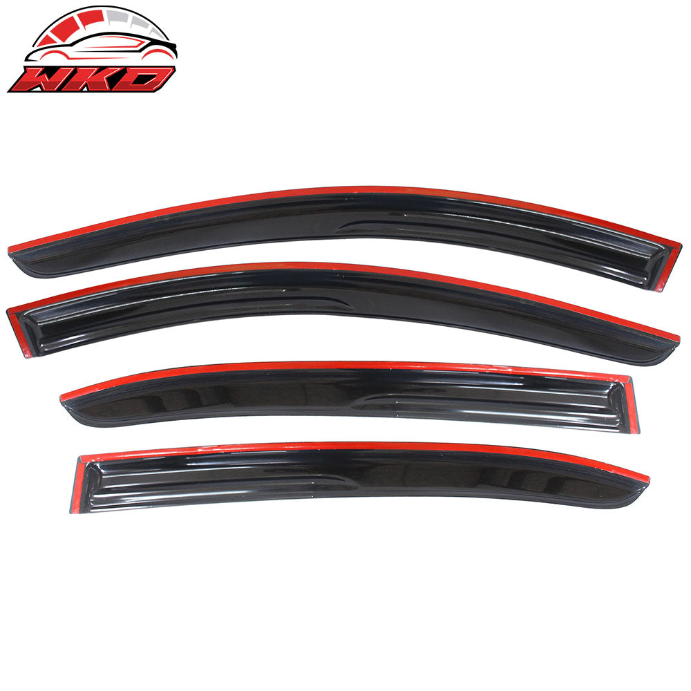 Fits 14-19 Mazda 3 Sedan Hatchback Mugen Style Window Visors Acrylic 4Pc Set