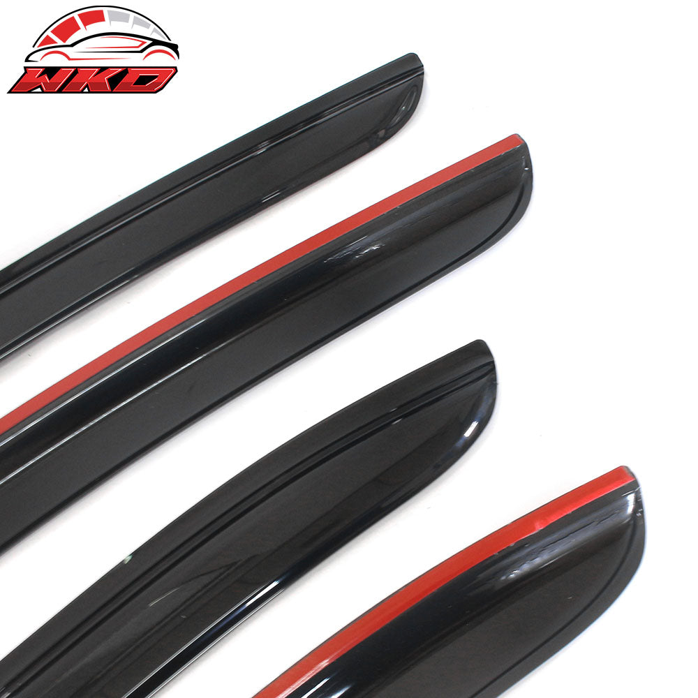 Fits 14-19 Mazda 3 Sedan Hatchback Mugen Style Window Visors Acrylic 4Pc Set