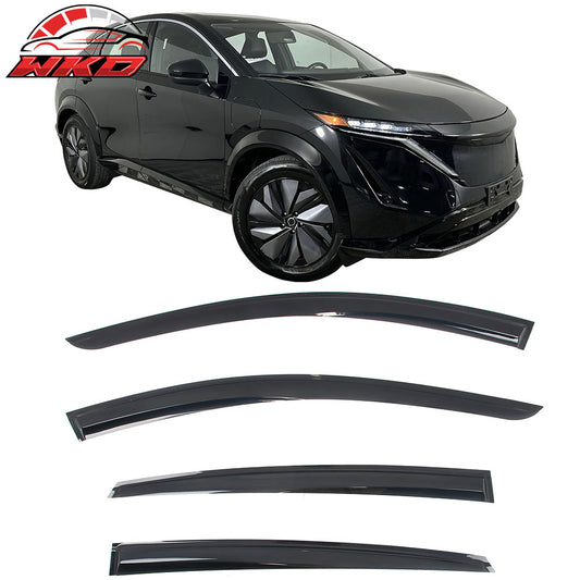 2023-25 Nissan ARIYA Mugen Style Window Visors Deflector Smoke Acrylic 4PCS | Wholesale