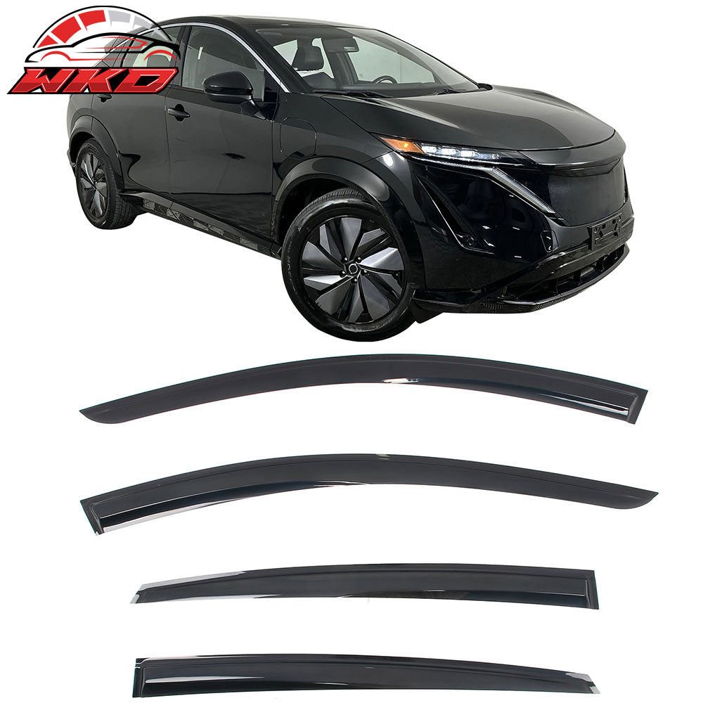 2023-25 Nissan ARIYA Mugen Style Window Visors Deflector Smoke Acrylic 4PCS | Wholesale