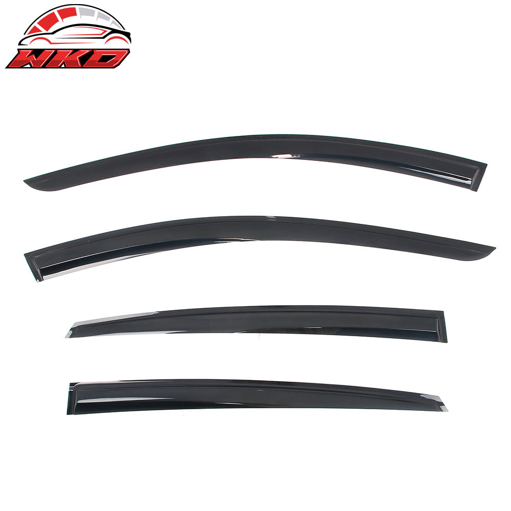 Fits 23-25 Nissan ARIYA Mugen Style Window Visors Deflector Smoke Acrylic 4PCS