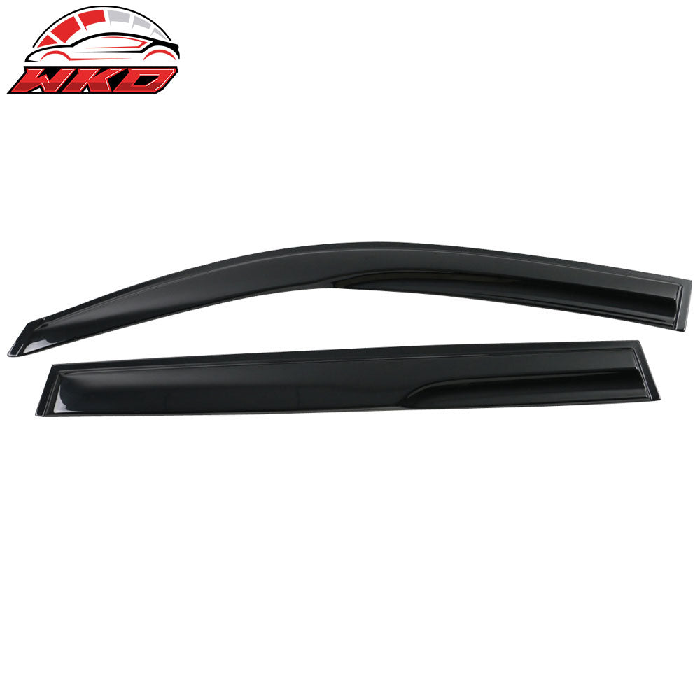 Fits 08-13 Toyota Highlander Mugen Style Window Visors Vent Tape-On Acrylic 4PCS