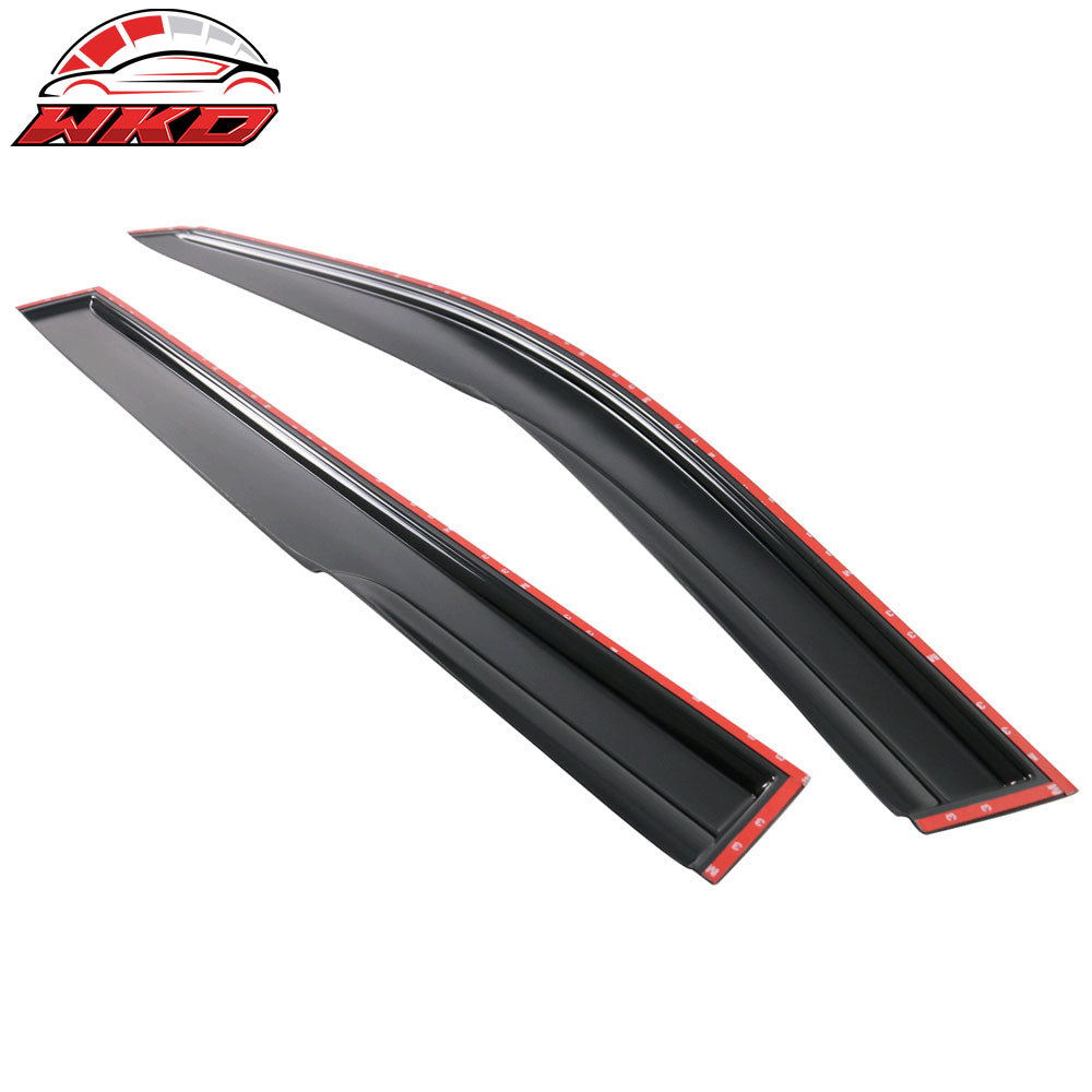 Fits 08-13 Toyota Highlander Mugen Style Window Visors Vent Tape-On Acrylic 4PCS