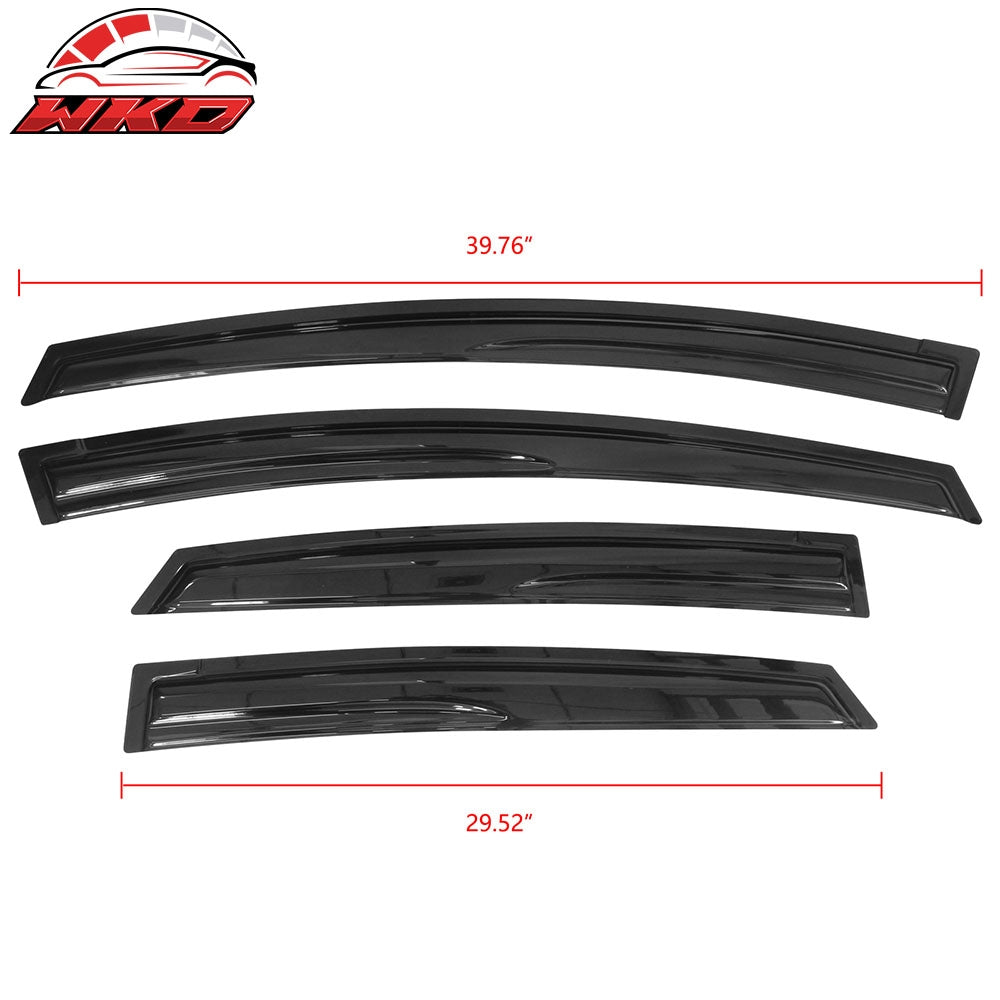 Fits 10-15 Toyota Prius XW30 Mugen Style Acrylic Window Visors 4PC Rain Guard