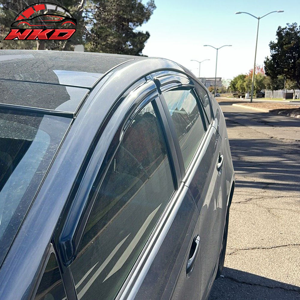 Fits 10-15 Toyota Prius XW30 Mugen Style Acrylic Window Visors 4PC Rain Guard