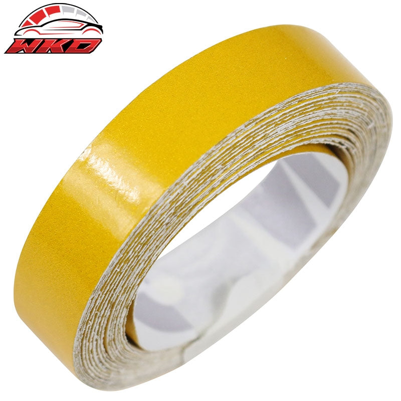 1.5CMx5M Yellow 3M Reflective Stickers Vinyl Pinstripe Safety Warning Tape