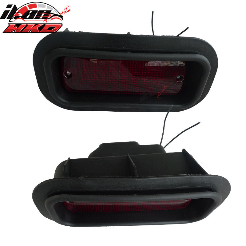 JDM EDM Rear Bumper Diffuser Fog Light Brake Lamp Red Lens 1Pc Wholesale Acura Integra - Wikond Auto